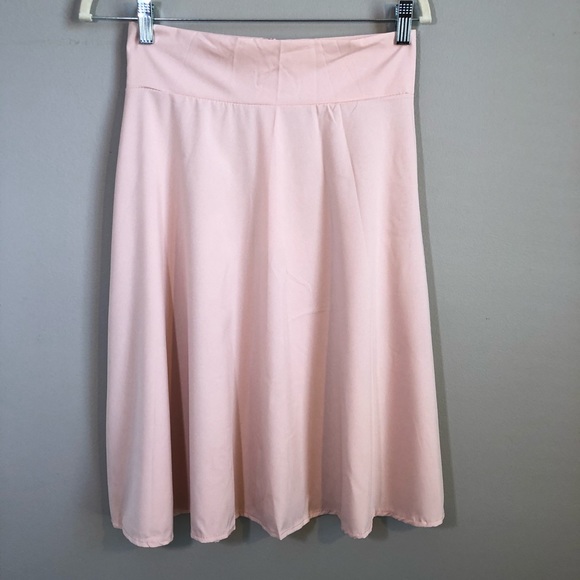 pink swing skirt